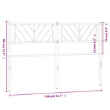 Metal Replace Headboard White 150 cm