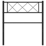 Metal Replace Headboard Black 107 cm