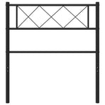 Metal Replace Headboard Black 107 cm