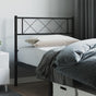Metal Replace Headboard Black 107 cm