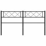 Metal Replace Headboard Black 135 cm