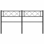 Metal Replace Headboard Black 135 cm