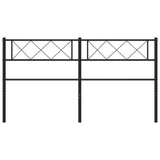 Metal Replace Headboard Black 150 cm