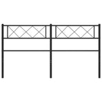 Metal Replace Headboard Black 150 cm