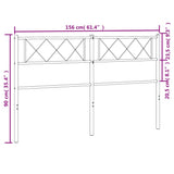 Metal Replace Headboard Black 150 cm
