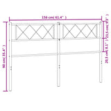 Metal Headboard Black 152 cm Queen - Close-Up Angle