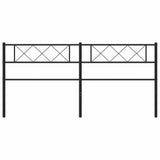 Metal Replace Headboard Black 180 cm