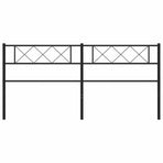 Metal Replace Headboard Black 180 cm