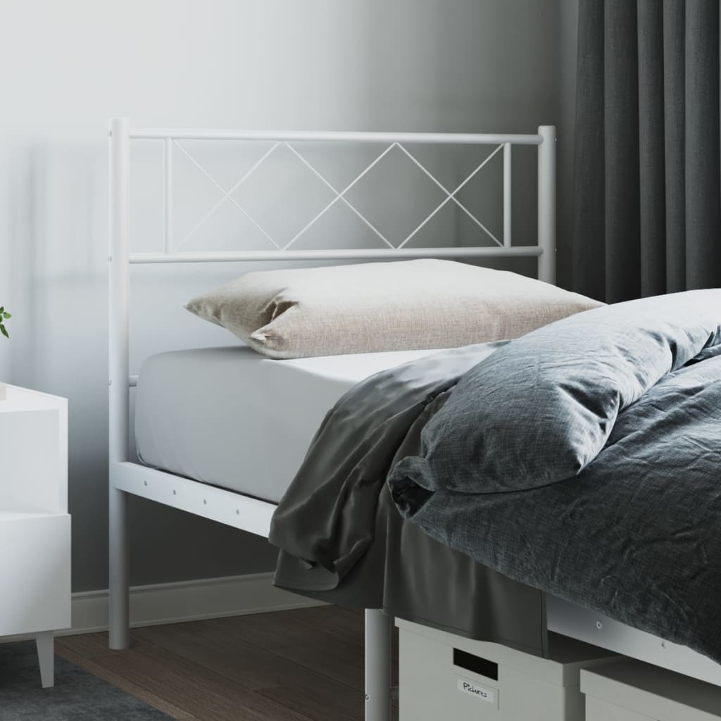 Metal Replace Headboard White 90 cm