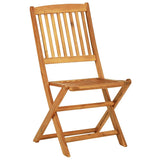 3 Piece Folding Garden Dining Set Solid Wood Acacia - 45-Degree Angle