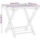3 Piece Folding Garden Dining Set Solid Wood Acacia - Extra Image
