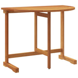 3 Piece Folding Garden Dining Set Solid Wood Acacia - Side View