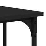 Desk Black 139x139x75 cm Engineered Wood - Extra Image