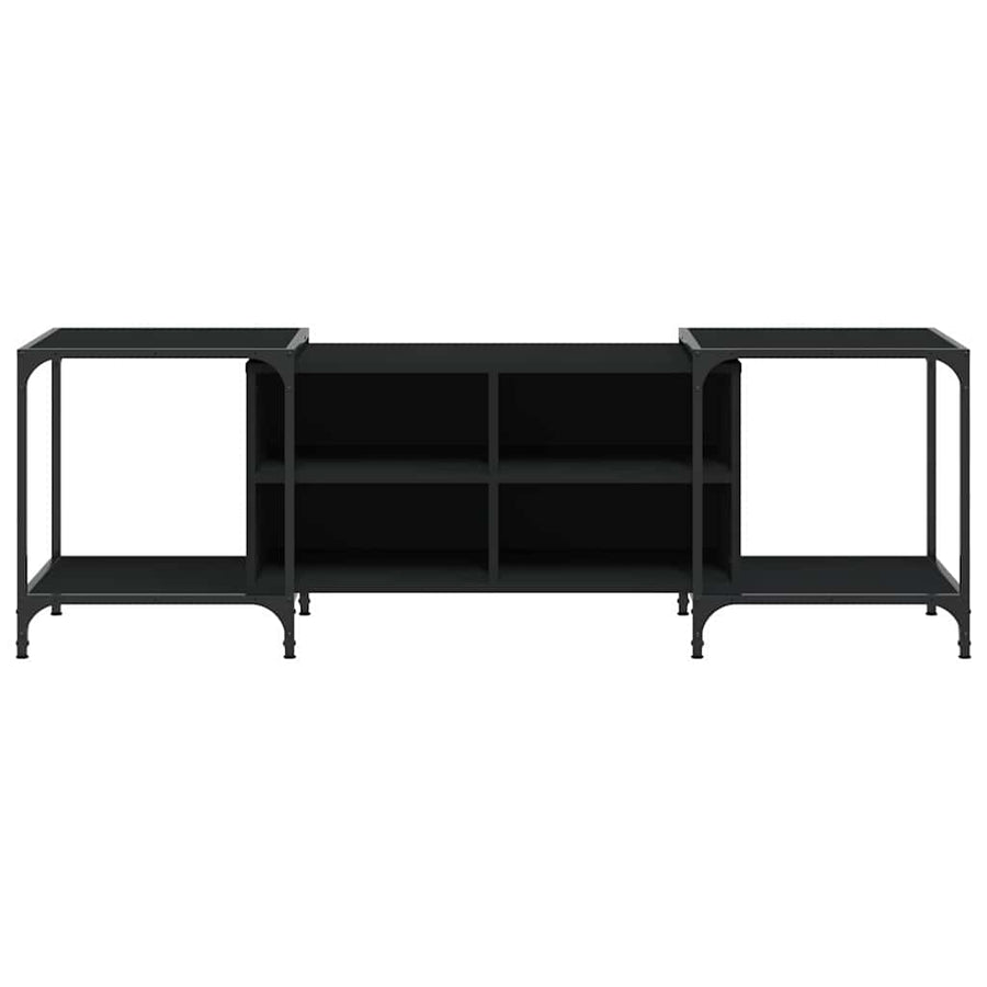 TV Cabinet Black 153x37x50 cm Engineered Wood