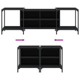 TV Cabinet Black 153x37x50 cm Engineered Wood