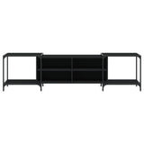TV Cabinet Black 203x37x50 cm Engineered Wood