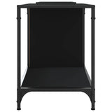 TV Cabinet Black 203x37x50 cm Engineered Wood - 45-Degree Angle