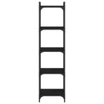 Bookcase 5-Tier Black 40x30x154 cm Engineered Wood