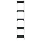 Bookcase 5-Tier Black 40x30x154 cm Engineered Wood