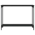 Console Table Black 101x30.5x75 cm Engineered Wood