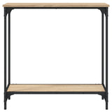 Console Table Sonoma Oak 75x30.5x75 cm Engineered Wood - Top-Down View