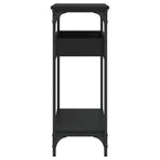 Console Table with Shelf Black 100x29x75cm Engineered Wood