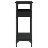 Console Table with Shelf Black 100x29x75cm Engineered Wood - 45-Degree Angle