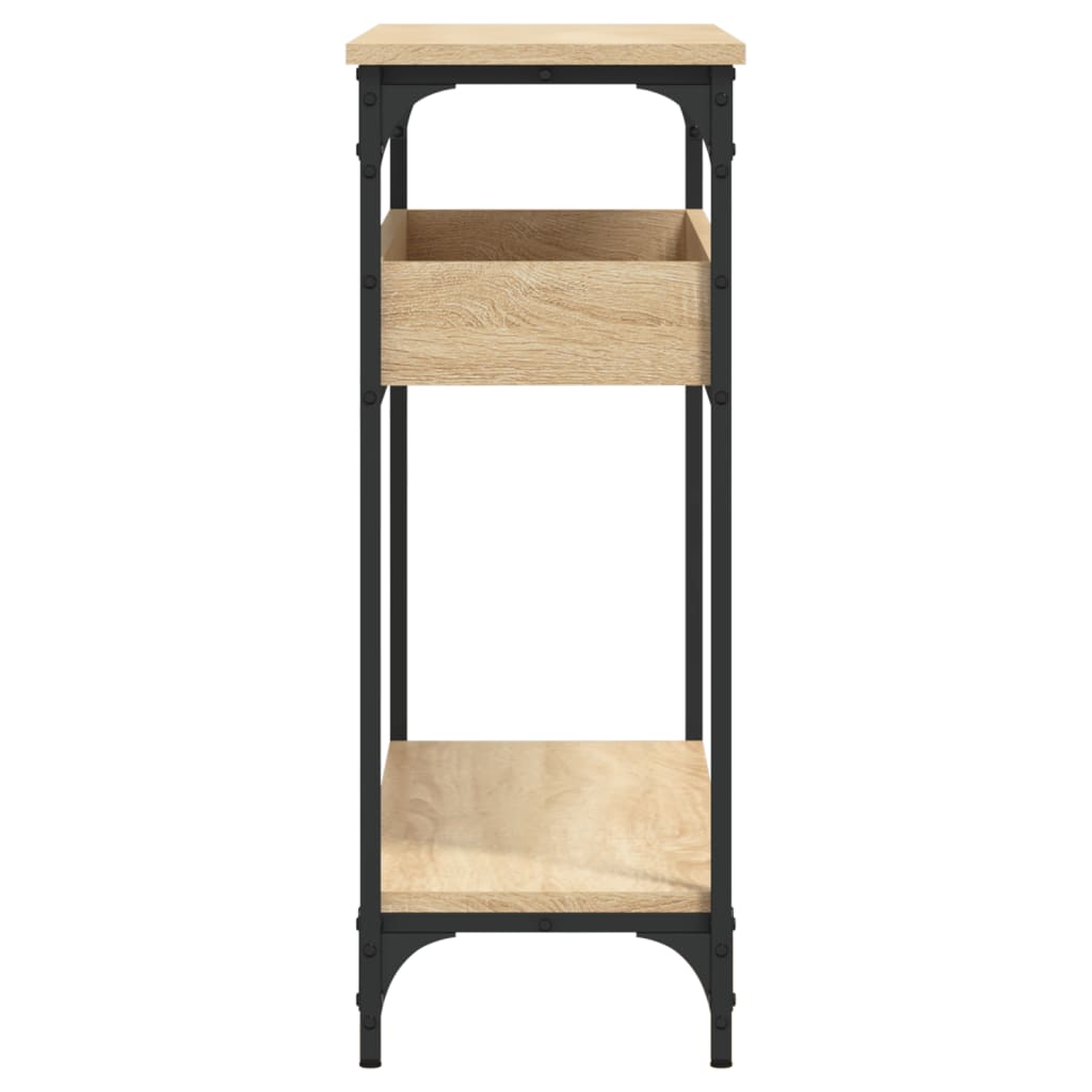 Console Table with Shelf Sonoma Oak 100x29x75cm Engineered Wood
