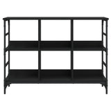 Sideboard Black 102x32x73.5 cm Engineered Wood - Side View