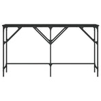 Console Table Black 140x29x75 cm Engineered Wood