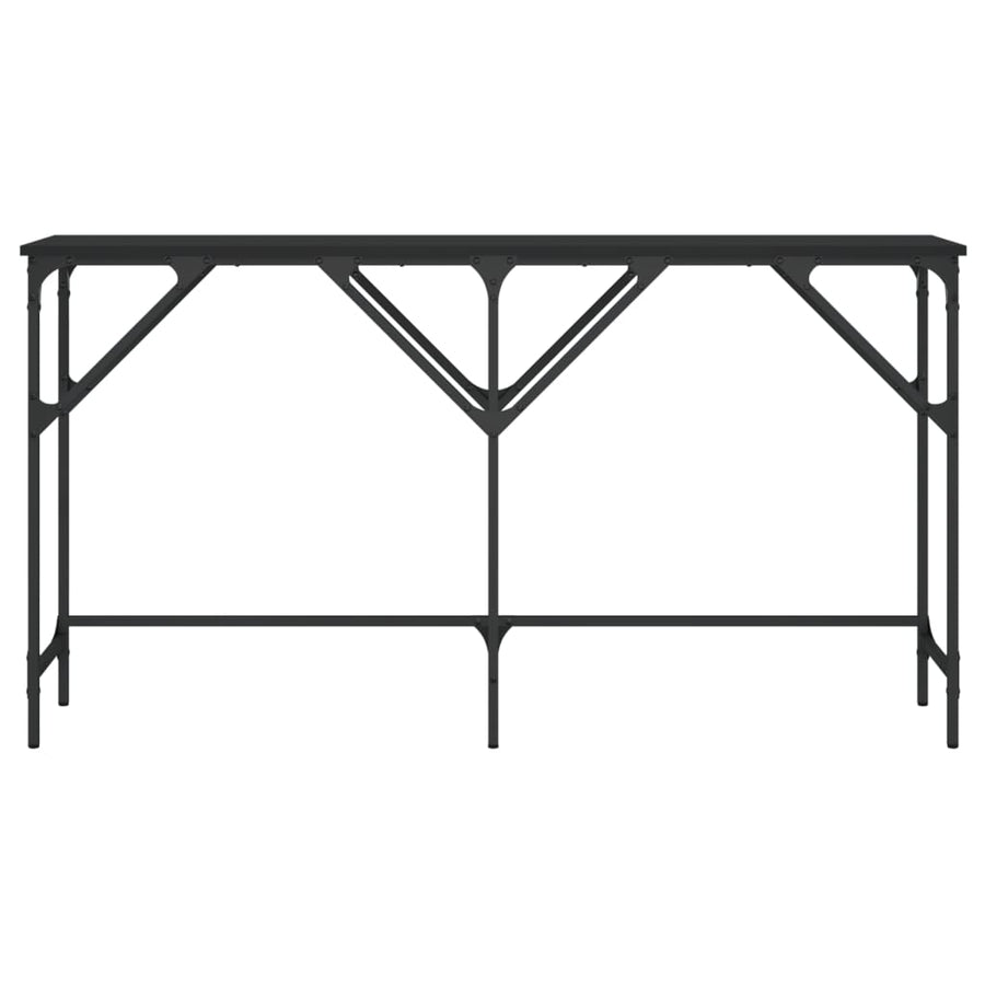 Console Table Black 140x29x75 cm Engineered Wood