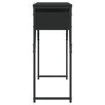 Console Table with Shelf Black 105x30x75cm Engineered Wood