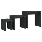 Nesting Coffee Tables 3 pcs Black Engineered Wood