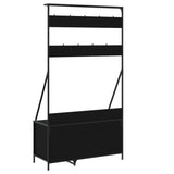 Clothes Rack with Shoe Storage Black 100x41x184 cm