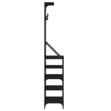 Clothes Rack with Shoe Storage Black 70x34x184 cm - 45-Degree Angle