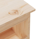 Hall Bench 160x28x45 cm Solid Wood Pine - Rear View