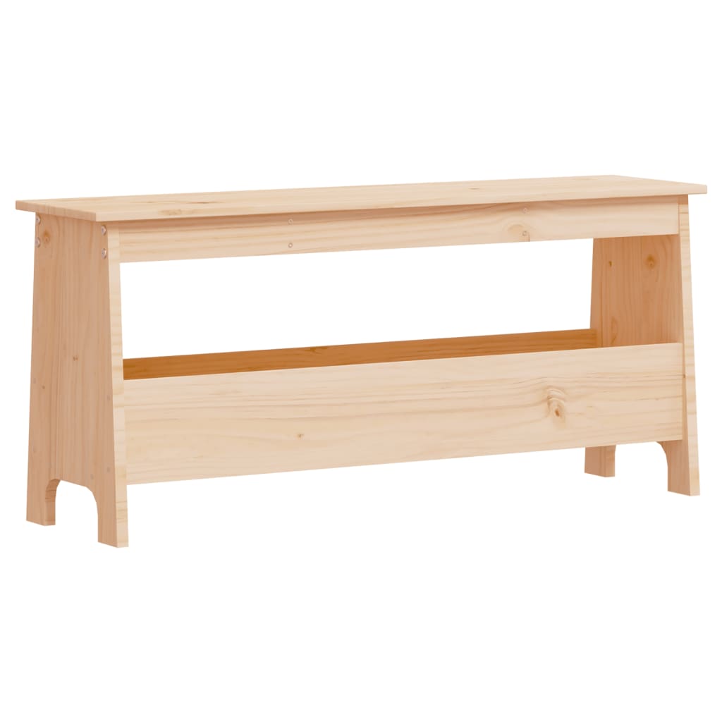 Hall Bench 100x28x45 cm Solid Wood Pine