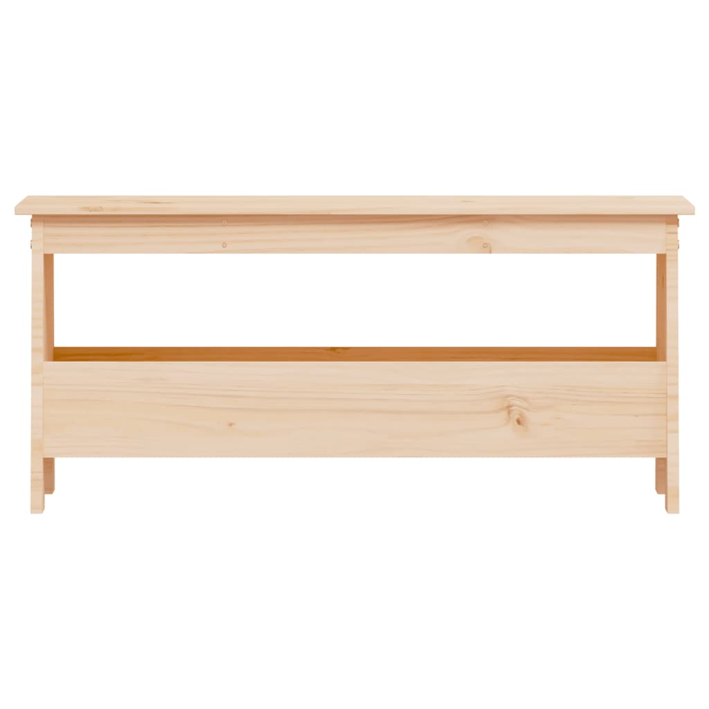 Hall Bench 100x28x45 cm Solid Wood Pine
