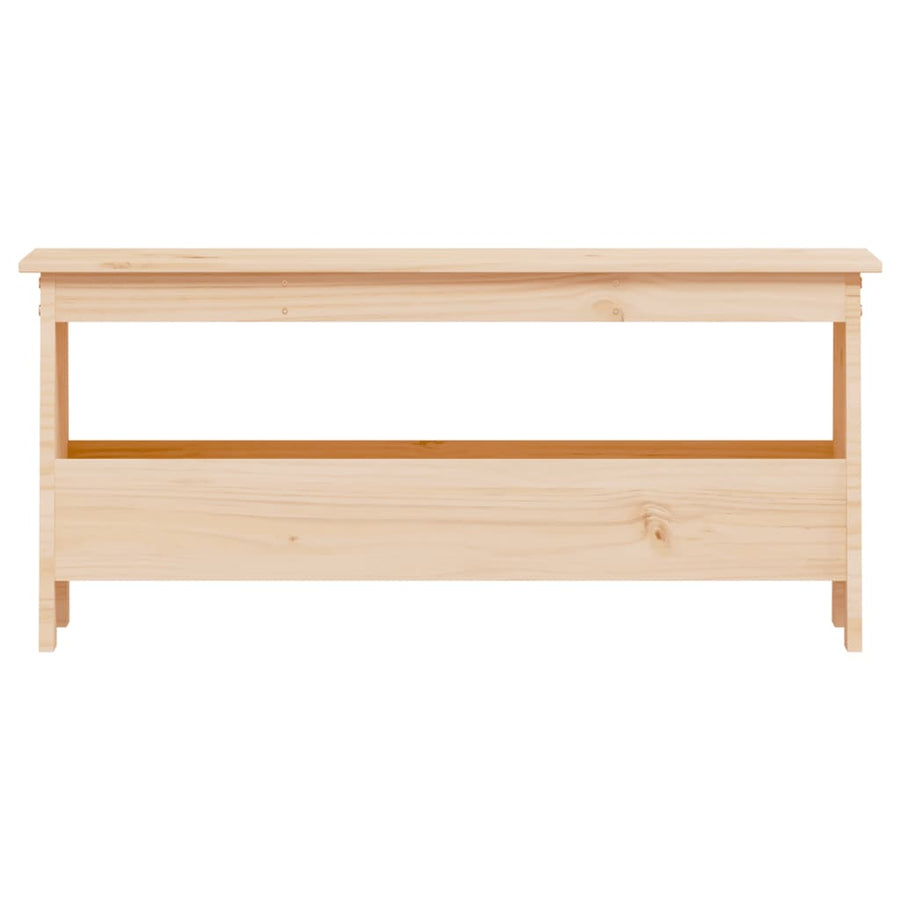 Hall Bench 100x28x45 cm Solid Wood Pine