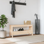 Hall Bench 100x28x45 cm Solid Wood Pine