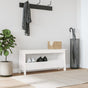 Hall Bench White 100x28x45 cm Solid Wood Pine
