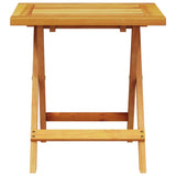 Sun Lounger with Cushion and Table Solid Wood Acacia - Close-Up Angle