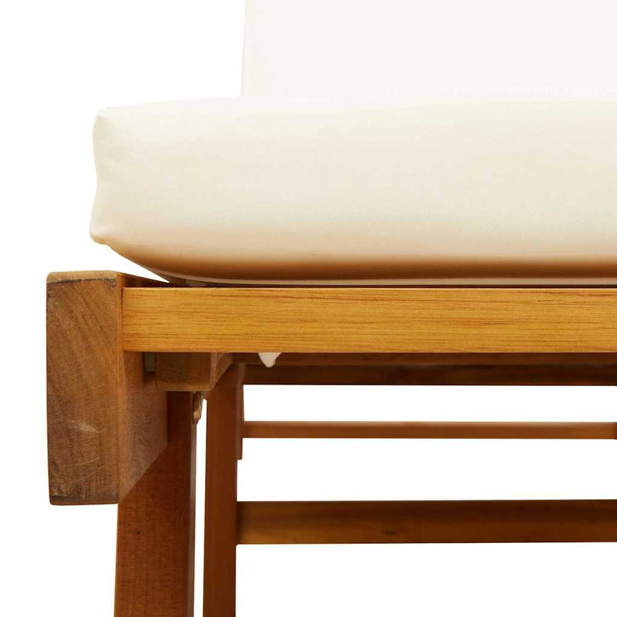 Sun Loungers 2 pcs with Table Solid Wood Acacia, image 9