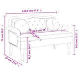 Bench with Cushions Dark Green 120.5x65x75 cm Velvet