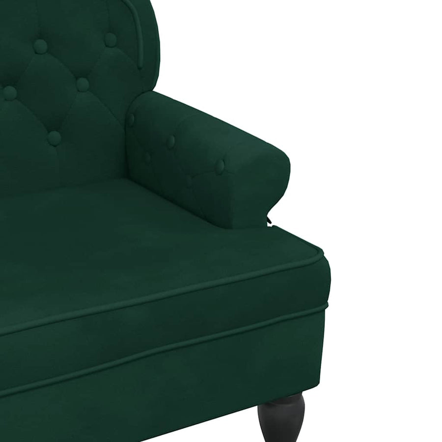 Bench with Backrest Dark Green 119.5x64.5x75 cm Velvet