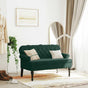 Bench with Backrest Dark Green 119.5x64.5x75 cm Velvet