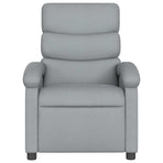 Massage Recliner Chair Light Grey Fabric