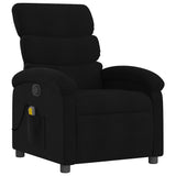 Massage Recliner Chair Black Fabric - Top-Down View