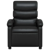 Massage Recliner Chair Black Faux Leather