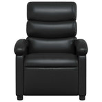 Massage Recliner Chair Black Faux Leather